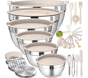 Mixing Bowls with Airtight Lids Set
